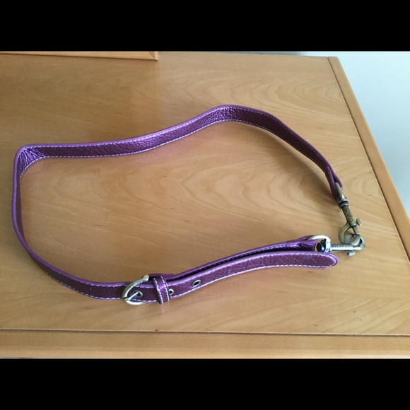 Coach Handbags - Coach replacement strap purple leather .